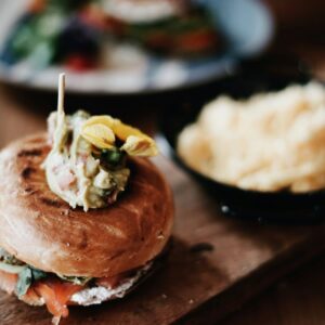 Smoked Salmon & Herbed Cream Cheese Bagel
